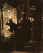 John sloan Picuture-Shop Window oil painting